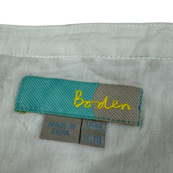 Boden Boho Embroidered 100% Cotton Pencil Skirt Women's Size 14L (Long) - Picture 3 of 6